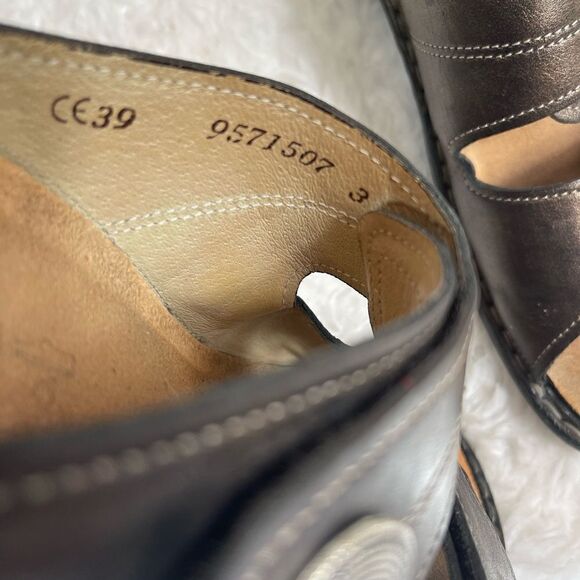 Finn Comfort bronze Leather Soft Footbed adjustable Velcro straps EUR SZ39 - Picture 5 of 9